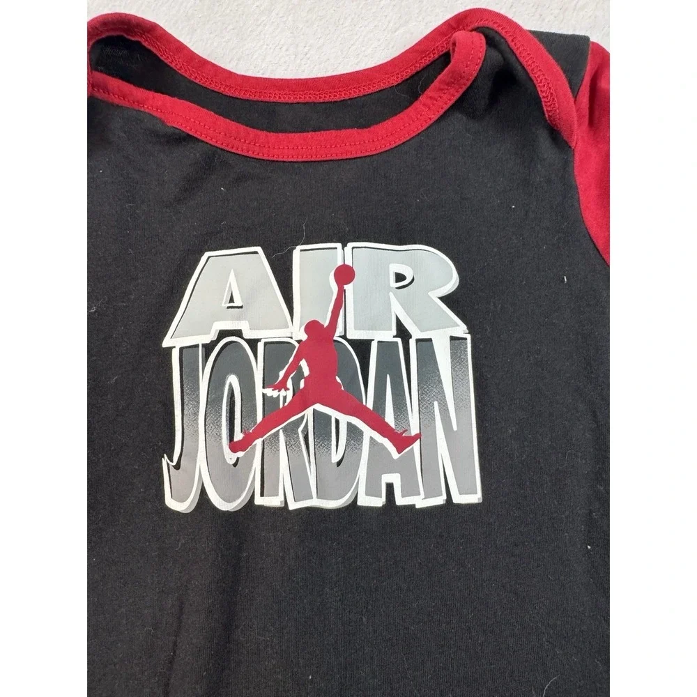 Jordan Jumpman Static Knit Baby Romper Black 18M‎ Toddler Outfit Soft Jersey